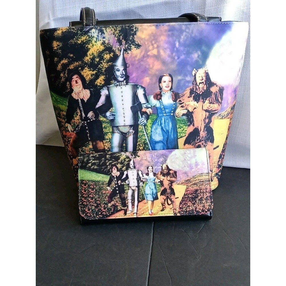Wizard of Oz Purse with Wallet Yellow Brick Road Magnet Closure Collectible
